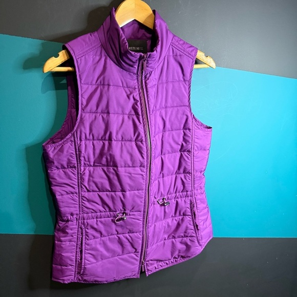 Lafayette 148 New York Purple Quilted Vest - Picture 2 of 8